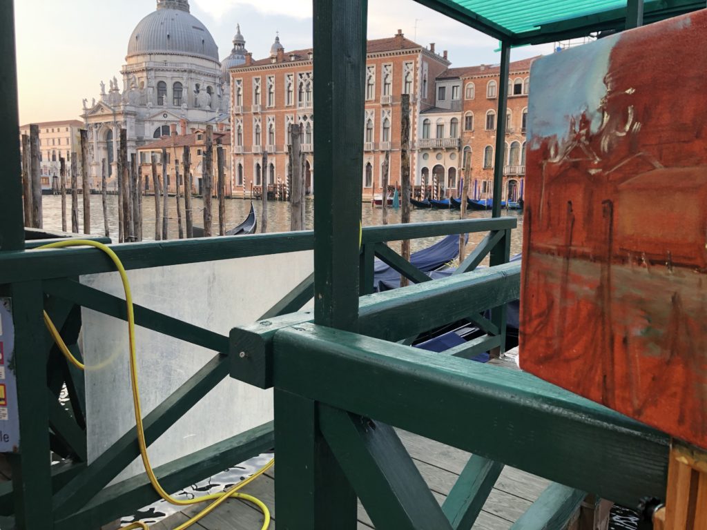 Painting on the Canal in Venice